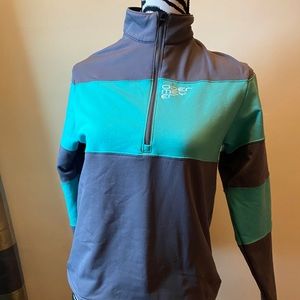 Obermeyer teal 1/4 zip sweatshirt size XL